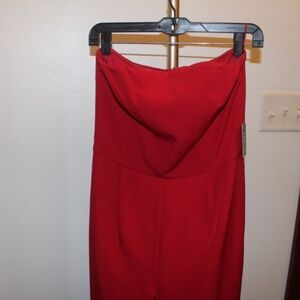 Express Red Full-Length Zippered Romper with Pockets | Size 6 | NWT